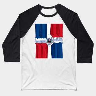 Dominican Republic Hands Dominicano Pride DR Flag Baseball T-Shirt